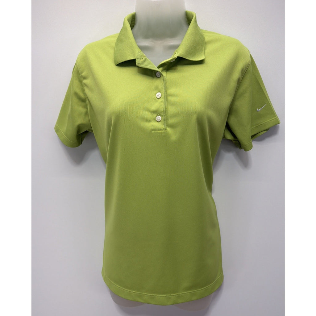 Womens XL 16-1 Nike Golf Fit Dry Solid Green Polo Shirt Short Sleeve