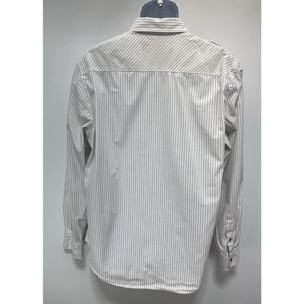 American Eagle AE Mens Striped Button Down Cotton Vintage Fit Shirt; size L