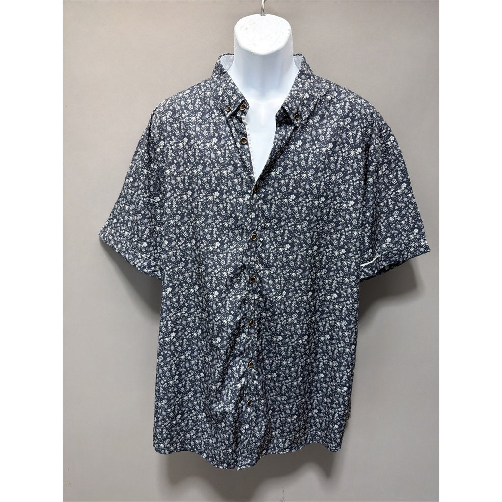 Buckle JB Holt Athletic Button Down Shirt Men's Size XXL Casual Floral