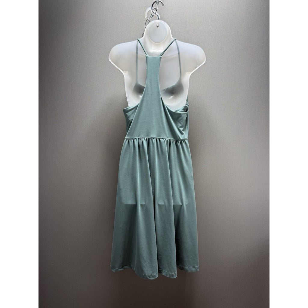 Rae Mode Dress Womens 1X Mint Green Racerback Swing A-Line Stretch Casual