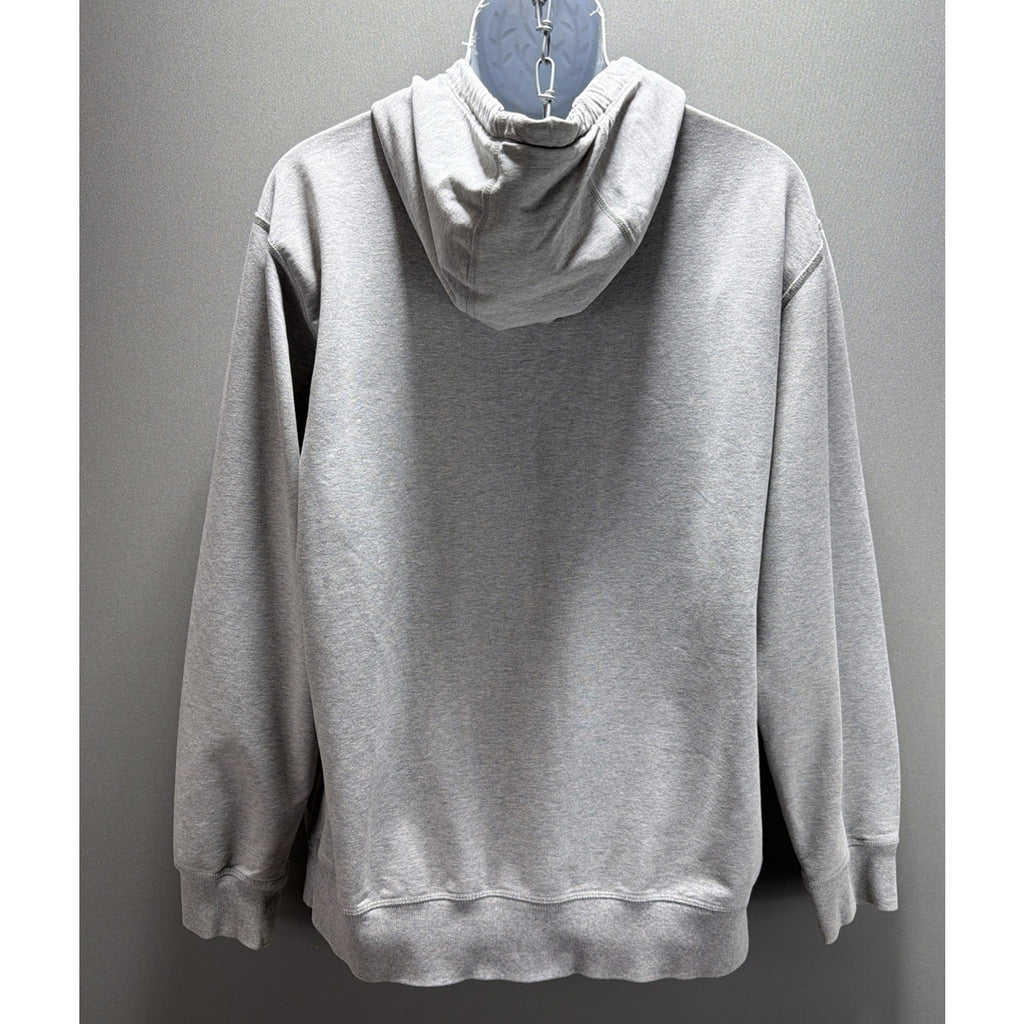 Men’s L Patagonia Gray Hoodie with Graphic Logo Organic Cotton Stretch