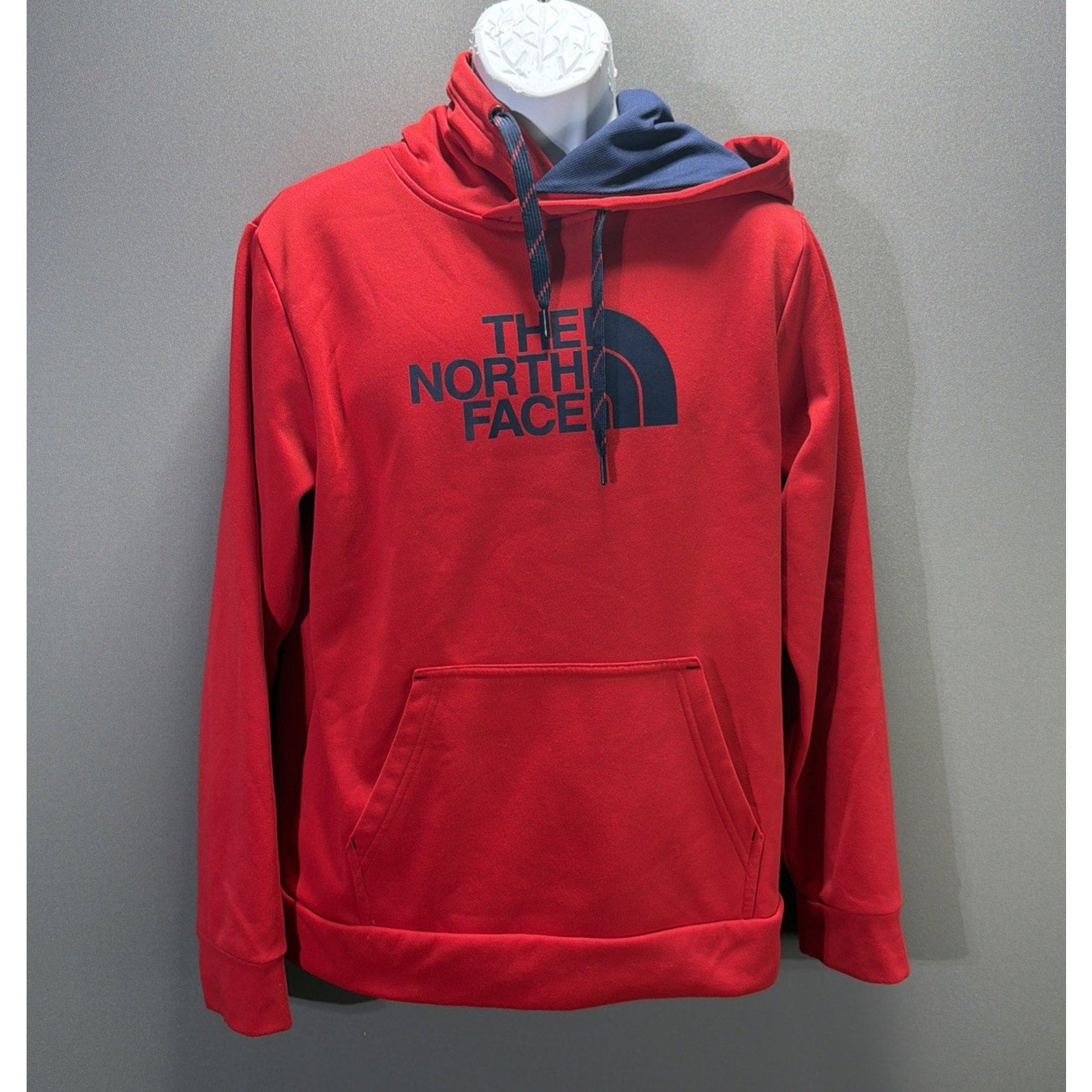 THE NORTH FACE Half Dome Men’s M Fleece Pullover Hoodie Sweatshirt Red