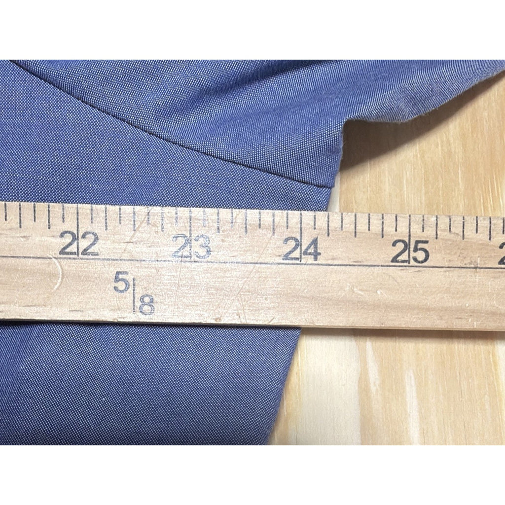 CJ Banks Wrinkle Resistant Button Up Tunic Shirt Womens Plus Size 2X Blue New