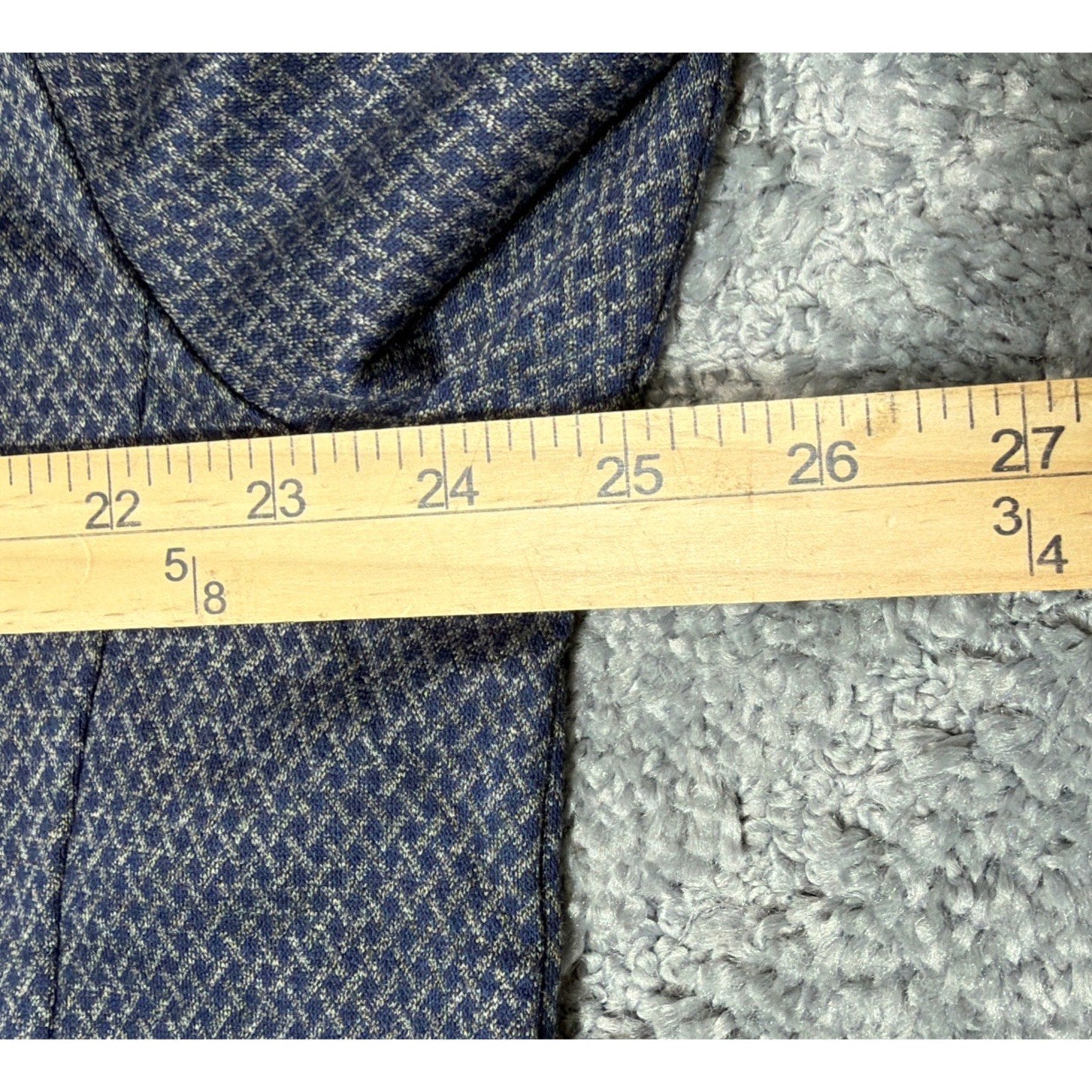 Age of Wisdom Men's Blue/Gray Sweater 1/4 Button Pullover Sz XL Preppy Casual