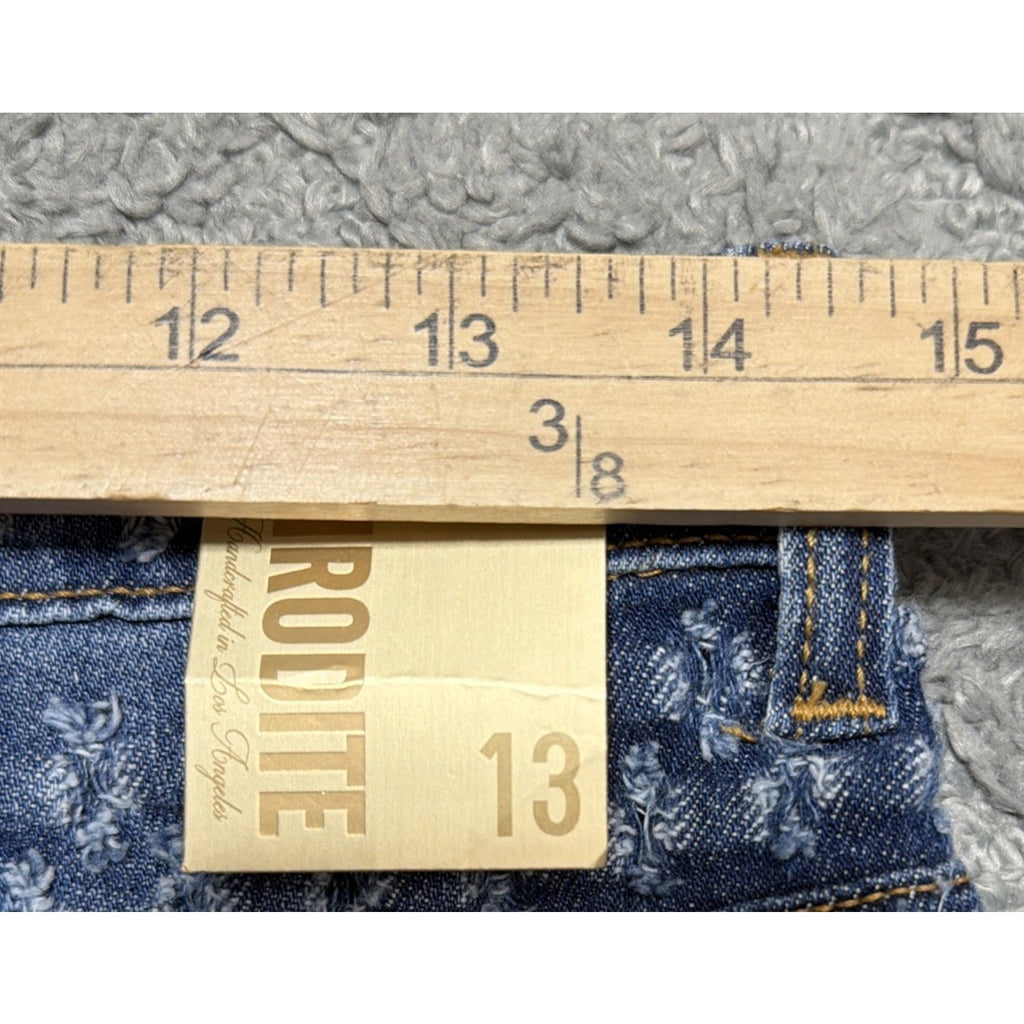 Aphrodite Women’s High Rise Skinny Jeans Shotgun Punctured Denim 13/31 NWT