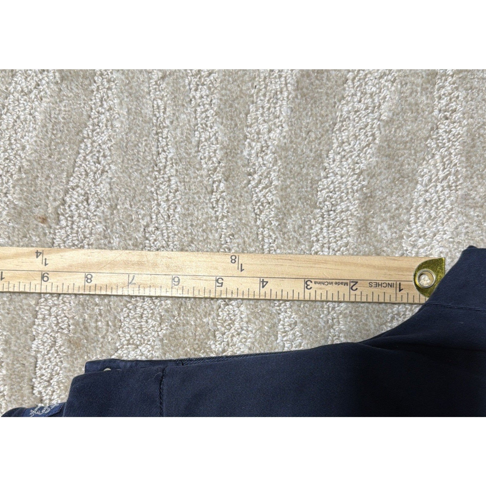 American Eagle Shorts Womens 10 Midi Chino Zip Fly Stretch Casual Navy Blue