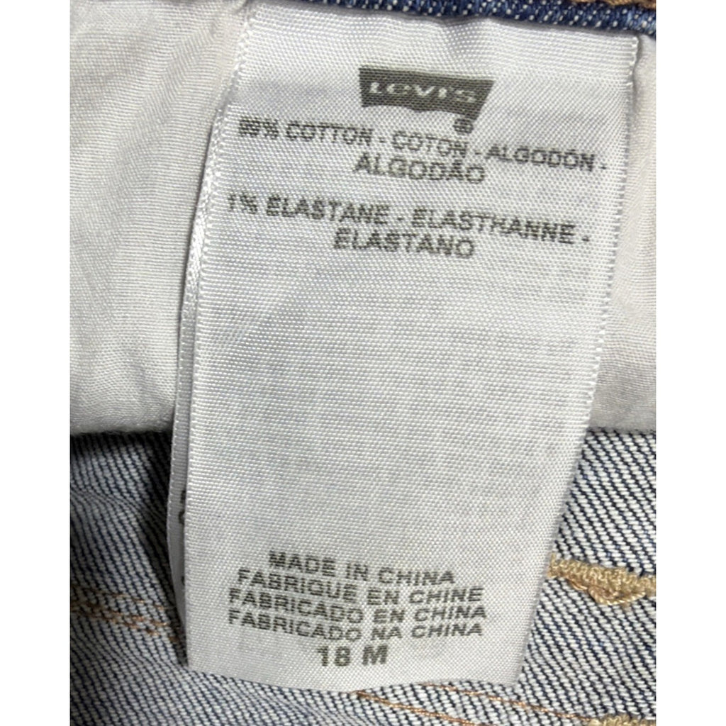 Levi's Womens 512 Perfectly Slimming Bootcut Size 18 Mid Rise Flap Pocket Jeans