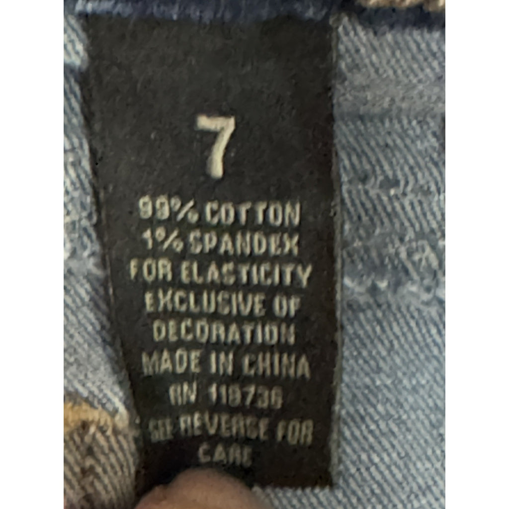 ZCO Jeans Premium Girls size 7 Blue Jeans Distressed Jeans Stretch
