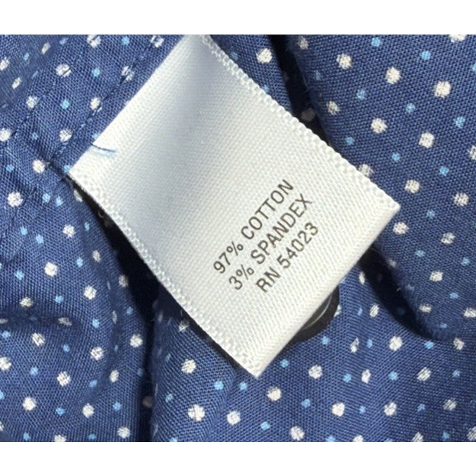 Banana Republic Sz Medium Blue Geo Slim Fit Long Sleeve Shirt Stretch EUC