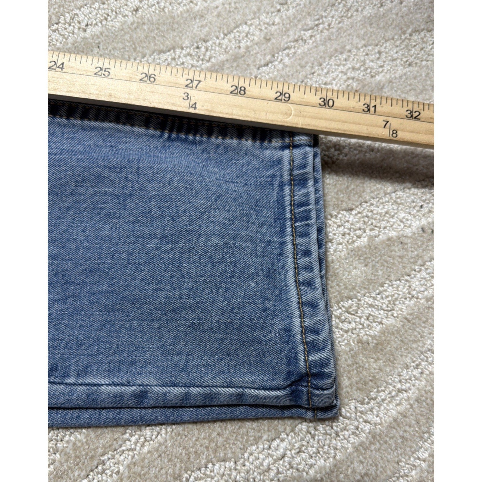 Levis 505 Men’s Jeans W29 L30Regular Fit Straight Leg Blue Denim Stone Wash