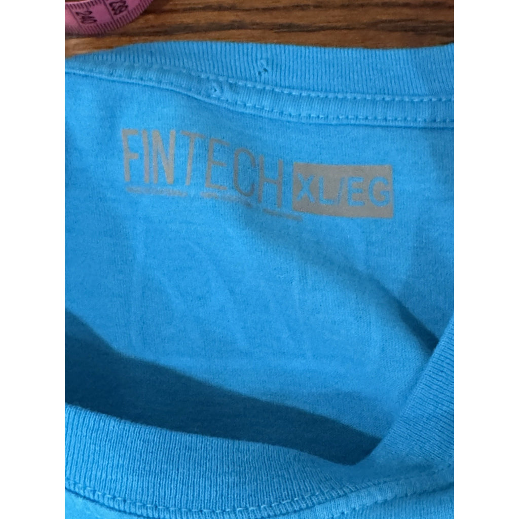 Men's Fintech Performance Fishing T-Shirt Ocean Blue X-Large NWOT