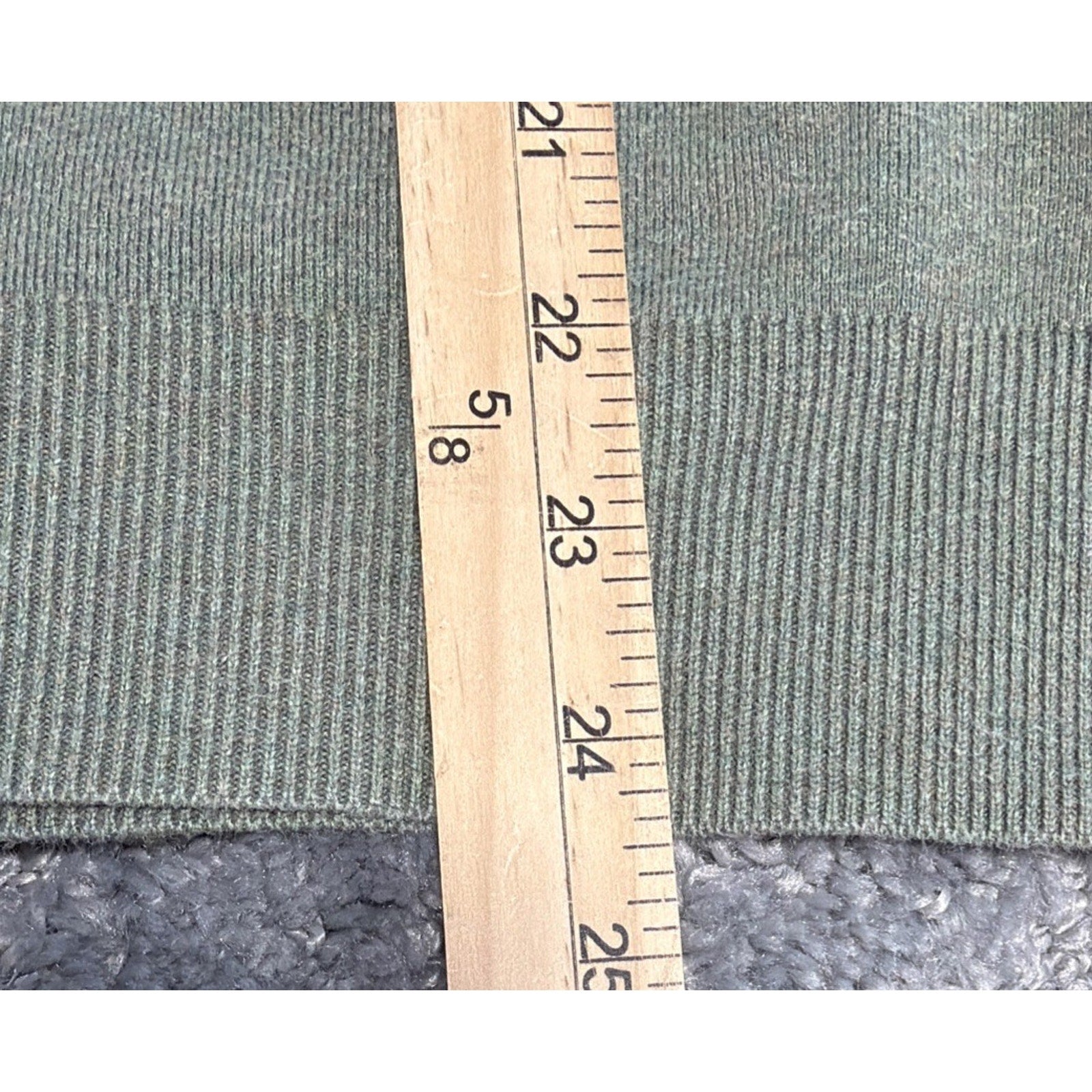 Polo Ralph Lauren Sweater Mens Large Green 100% Pima Cotton V Neck Preppy Casual