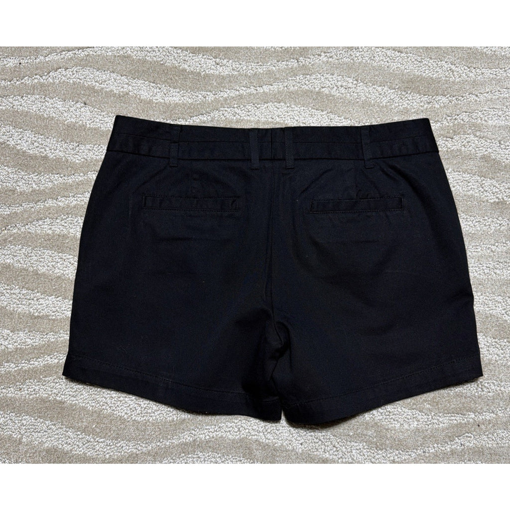 New COUNTERPARTS Mid Rise Black Chino Shorts - Women's Size 4 NWT 32x5”