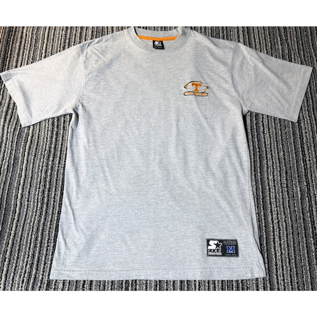 Vintage UT tennessee volunteers vols starter T shirt Gray Men M Heavyweight Cott