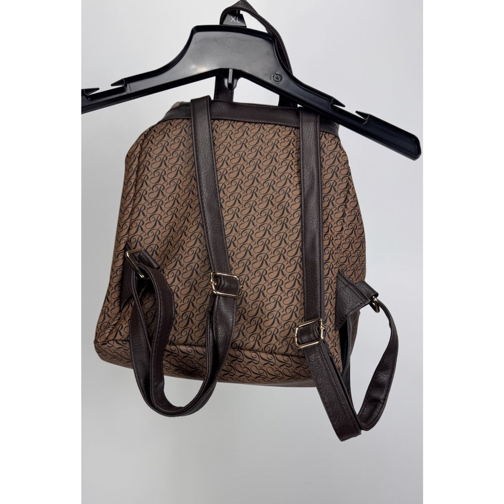 Rampage Womens Signature Brown Backpack / Purse