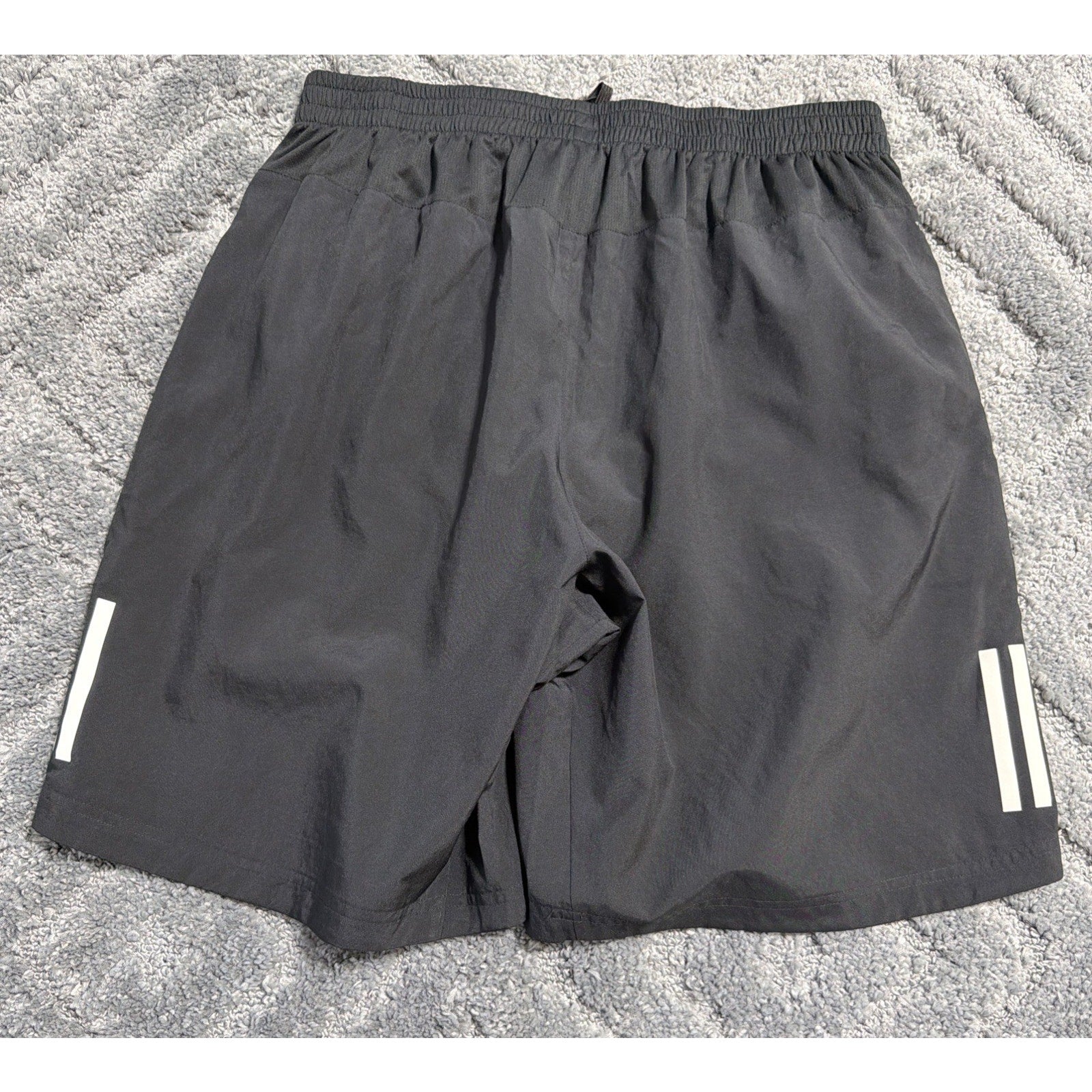 Adidas Climacool Running Lined Shorts Black And White Size XL 9”