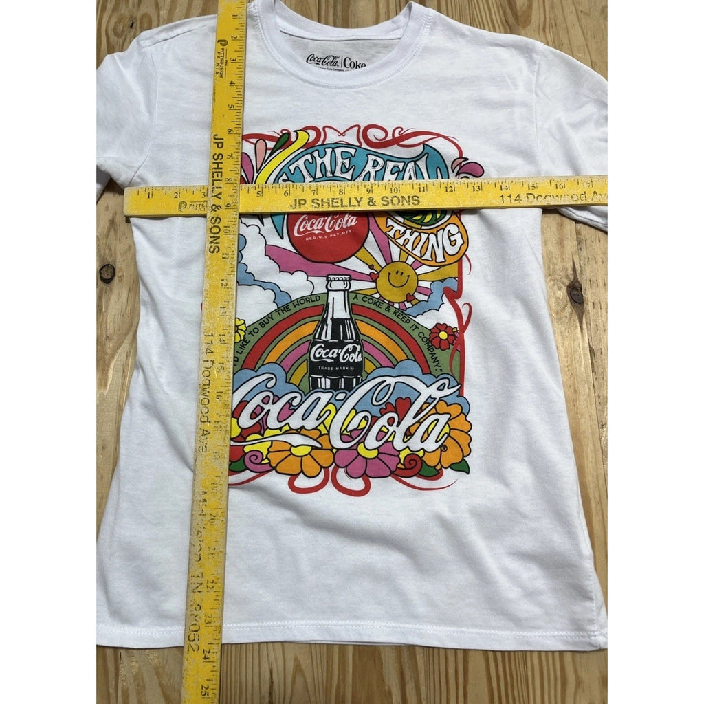 Coke Its the Real Thing XS White Short Sleeve T-Shirt.