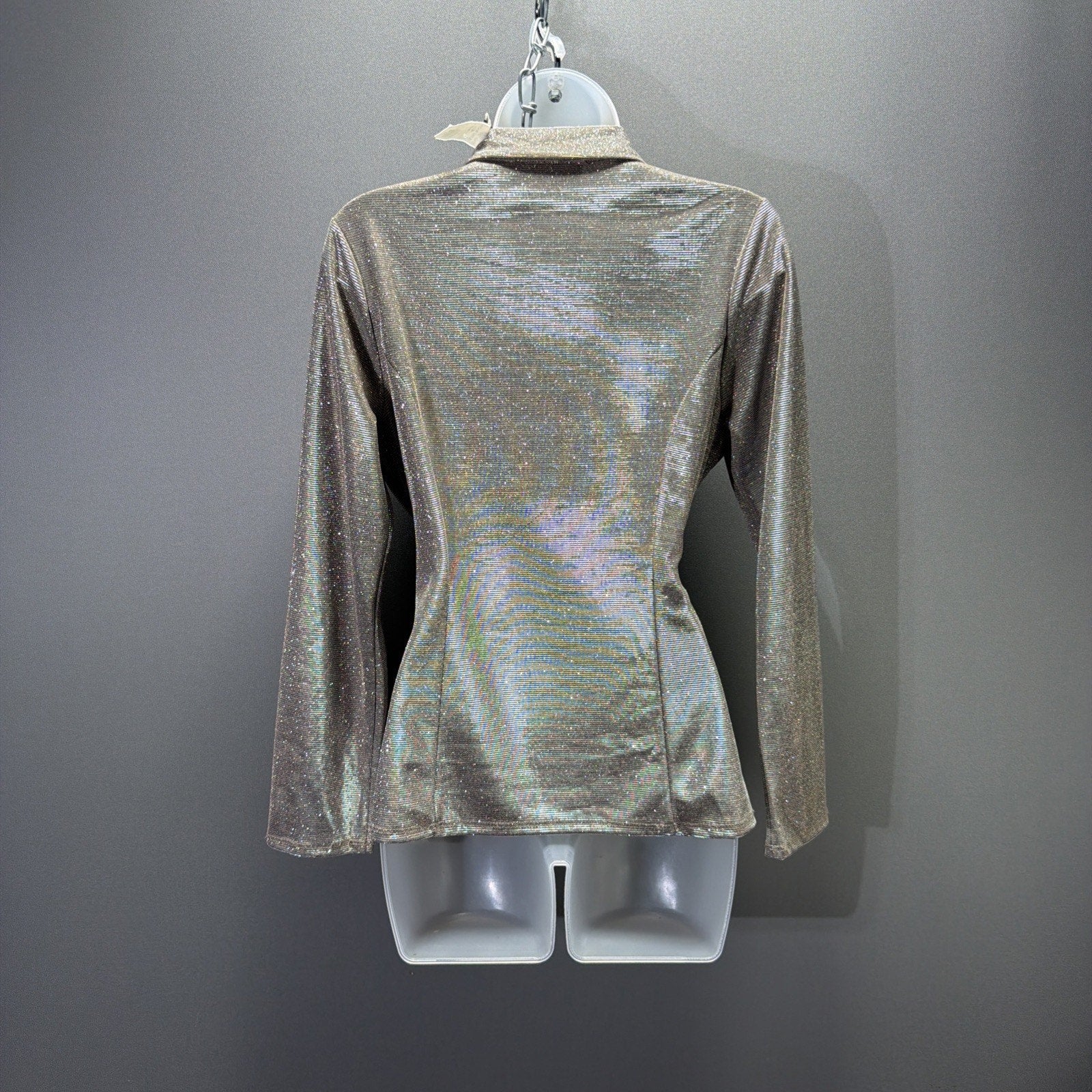 AKIRA Gold Silver Metallic Blazer Sz. Medium NWT