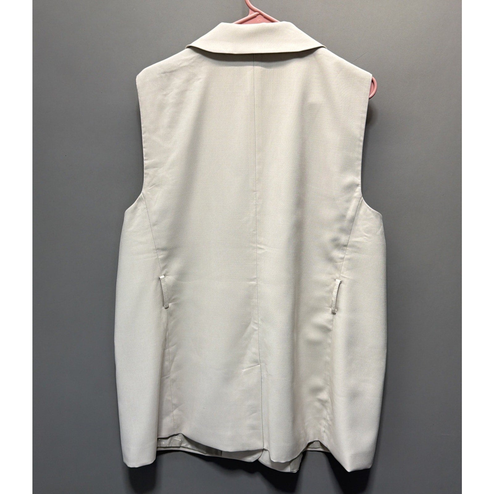 Banana Republic Women Single Breasted Biege vest Size XL New Career