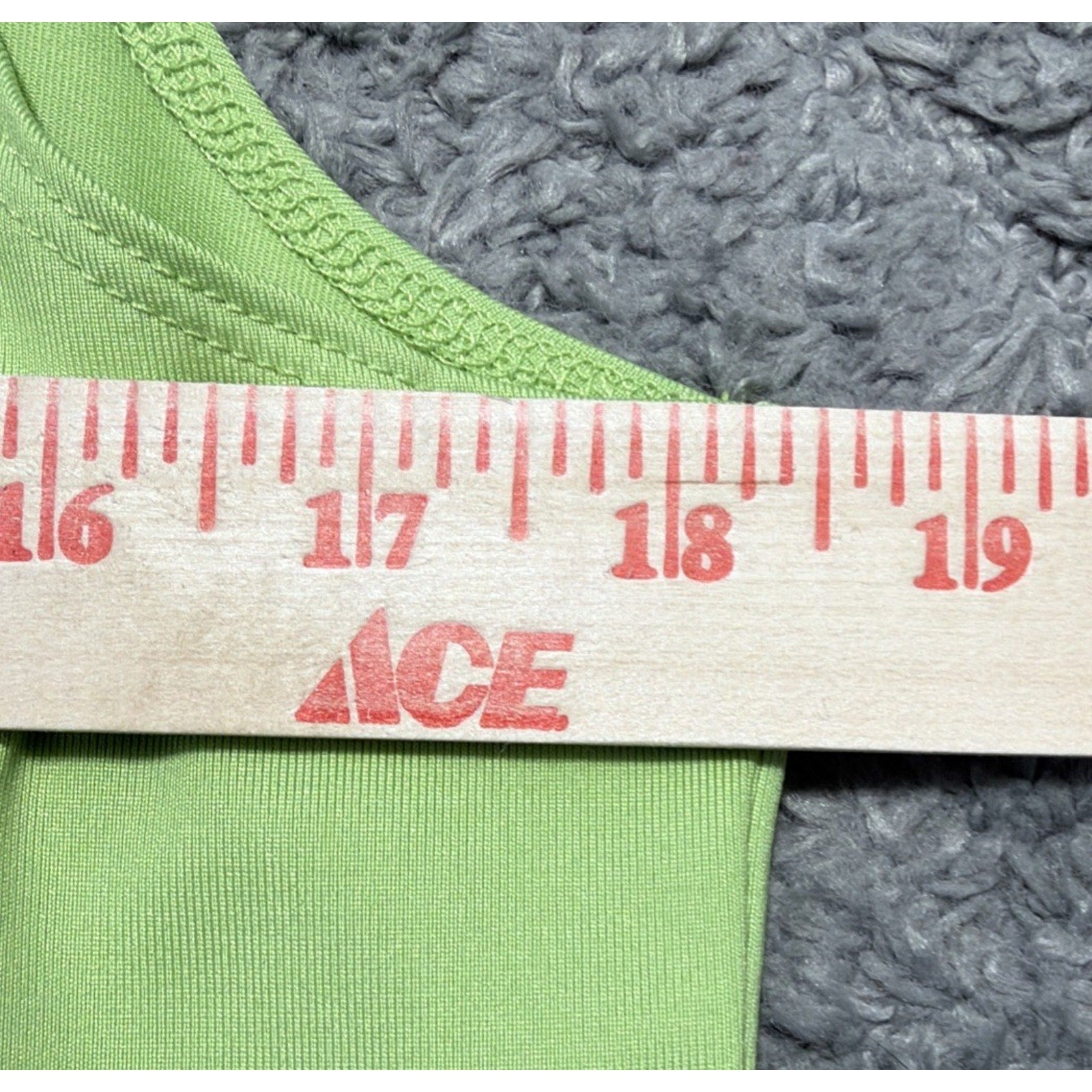 Chico’s Microfiber Tank Top Women’s Size 2 Lime Green Stretch Basic New