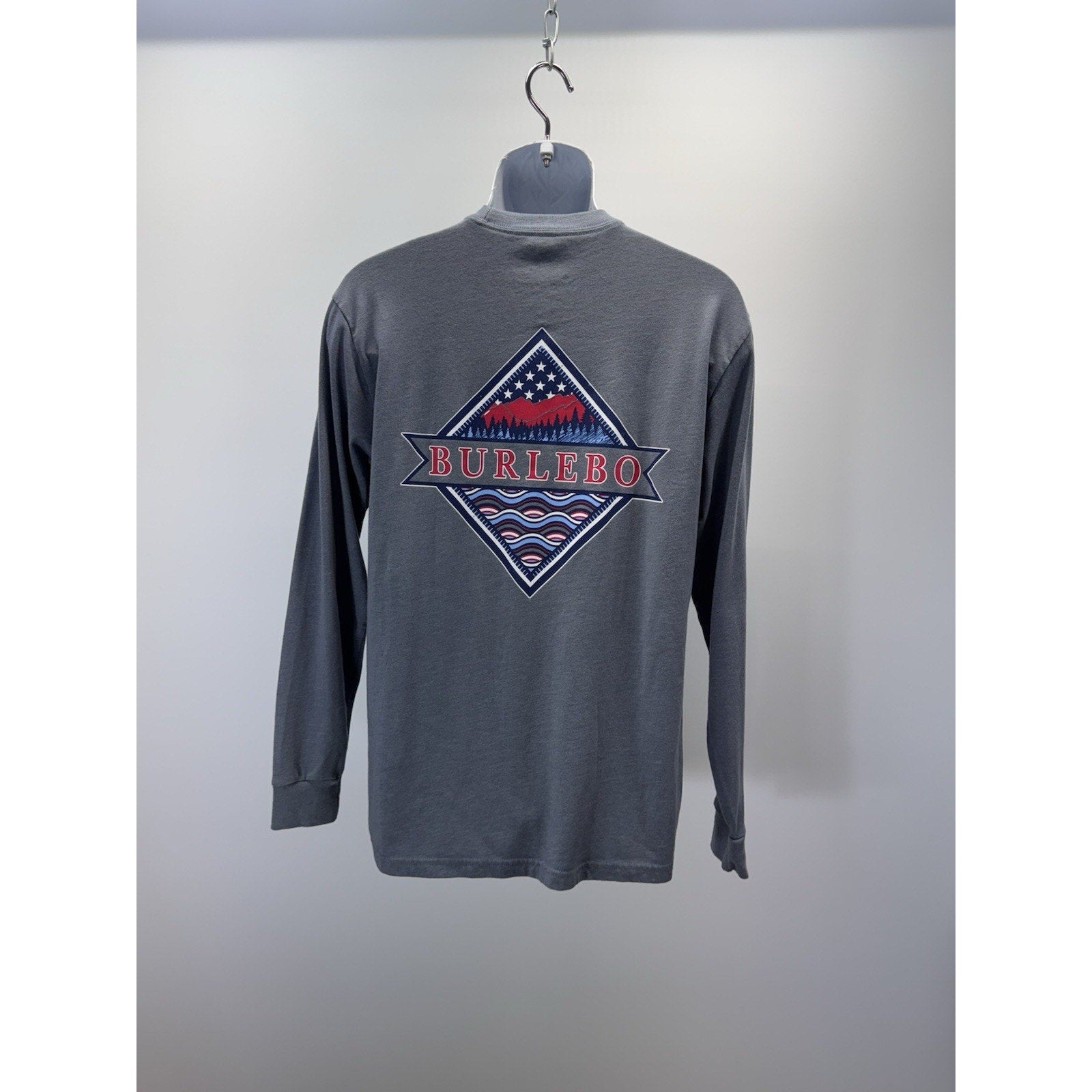 Burlebo Retro Long Sleeve Crew Neck Jersey Size Medium