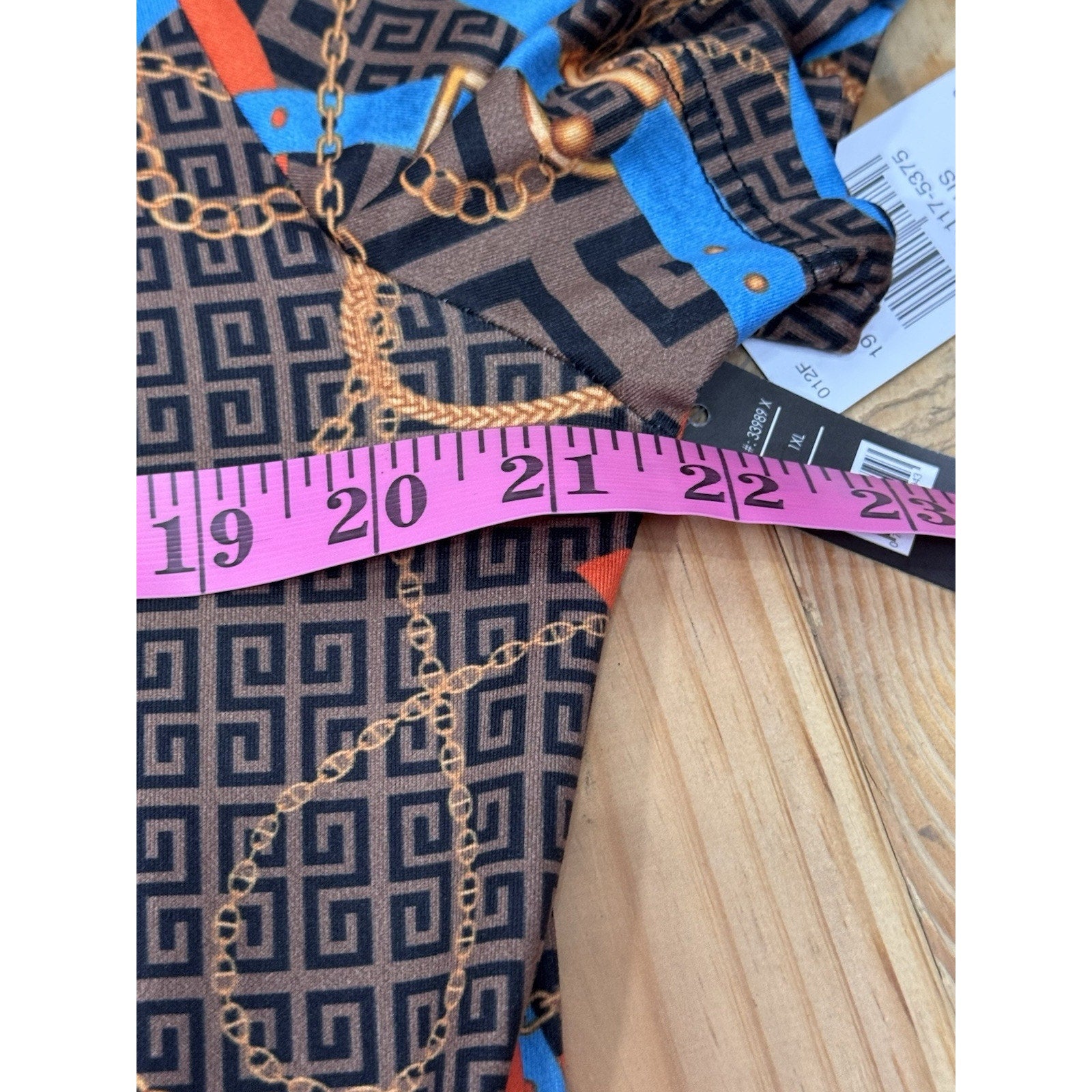 NWT Love 83 Love Yourself Dress Brown Plus 1X High Side Slit