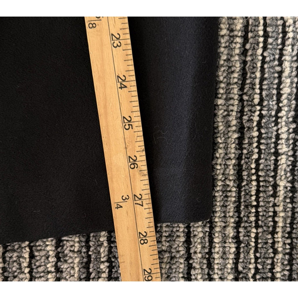 Vtg Kim Rogers Pencil Skirt Womens 16 Black Knee Length Lined 100% Wool Pockets