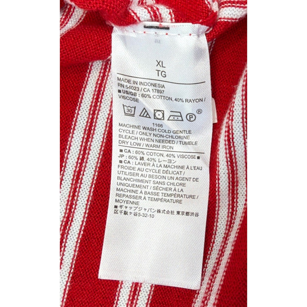 Banana Republic Women’s Stripe Forever Sweater size XL Red Soft Career Casual