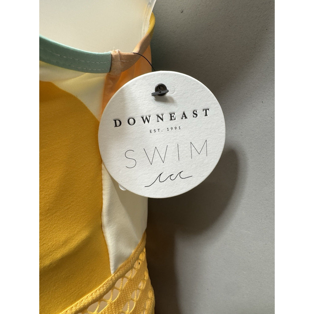 NWT DownEast Campobello Island One Piece Swimsuit M Beachy Bloom Floral Modest