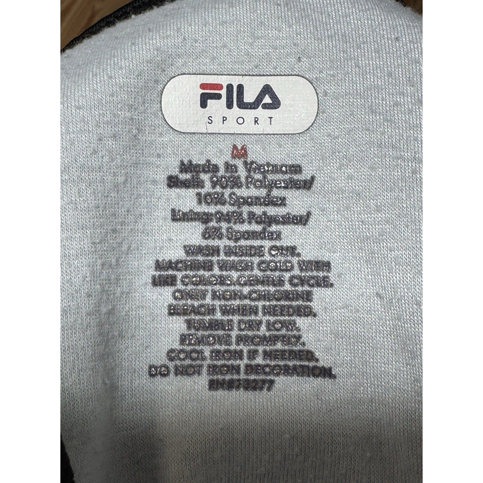 Fila Sport Black Built-In Bra Athletic Tank Top Racer Back Pocket Women’s Size M