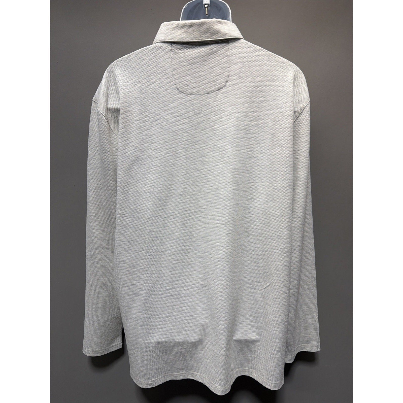 Veboon Men's Pullover Long Sleeve Knit Shirt Dynamic Flex Lux Polo Size 2XL New