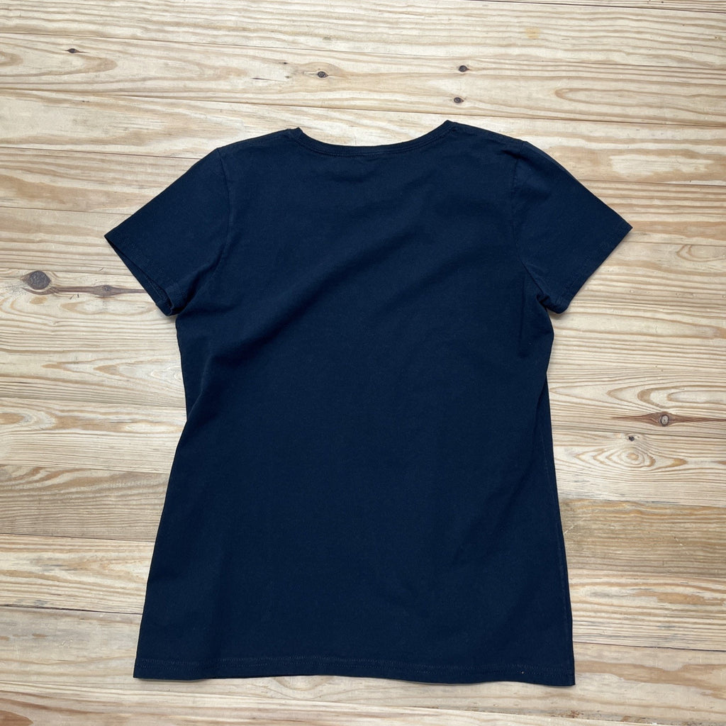 Paramount Yellowstone Knit Tee Women's L Short Sleeve Black Crew Neck