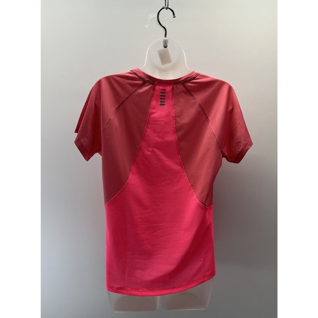 Under Armour UA Heat Gear Iso-Chill Run 200 Short Sleeve Pink Size L