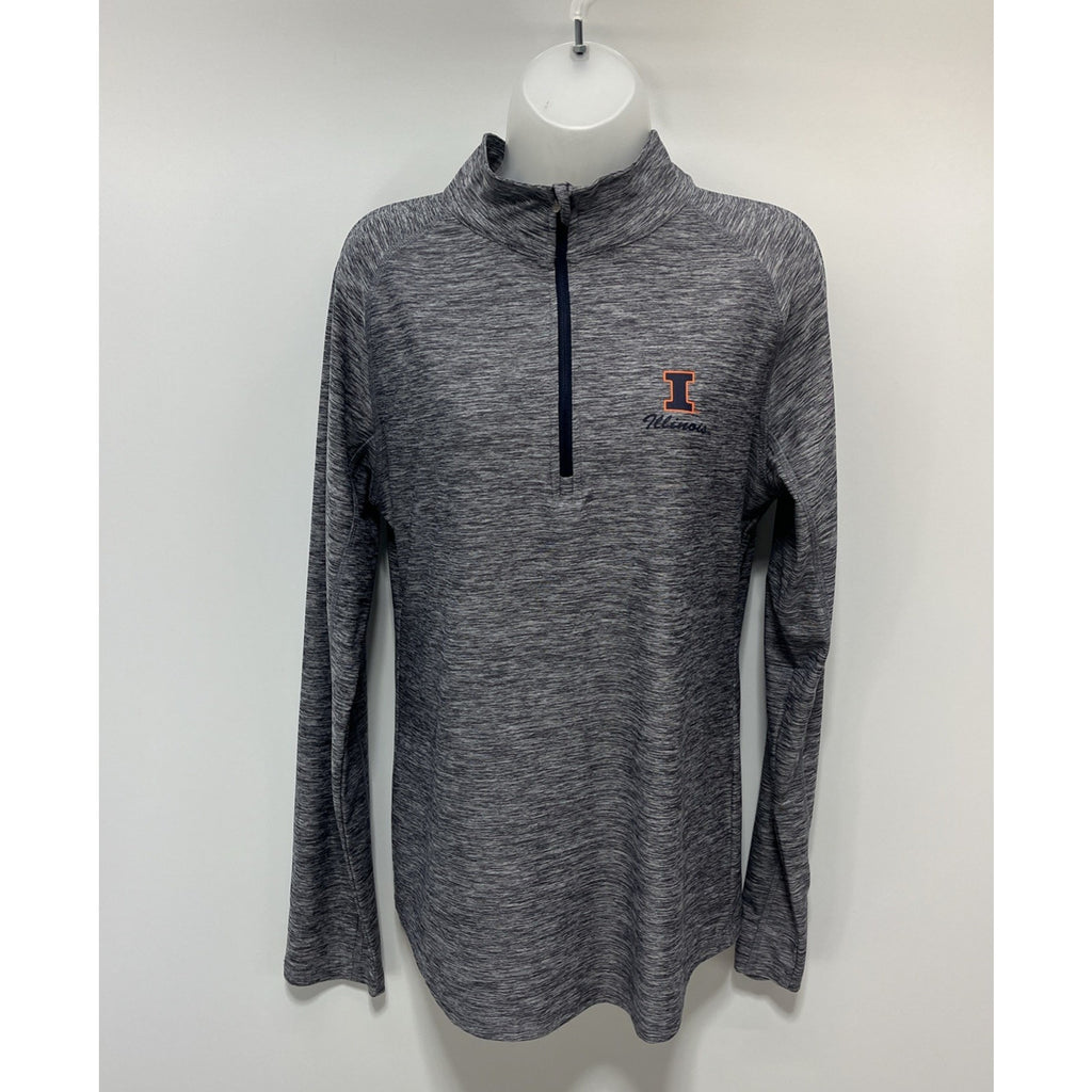 Illinois Fighting Illini Colosseum 1/4 Zip Pullover Women’s Sz XL EUC