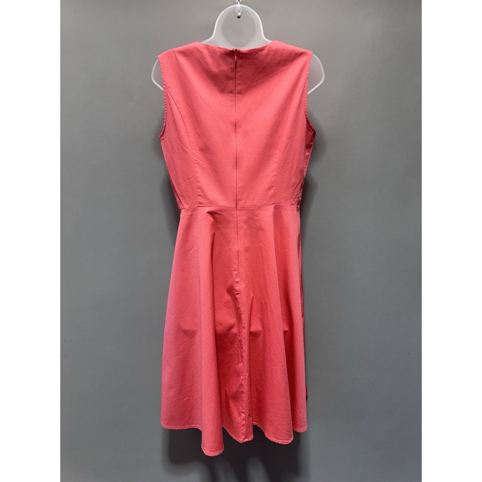 Alfred Angelo Bridesmay Coral Pink Sleeveless A-Line Bridesmaid Dress Women’s L