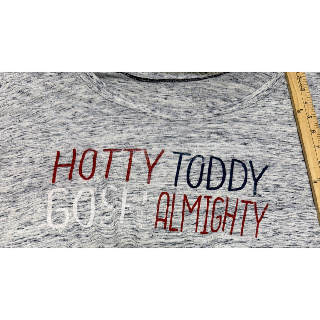 Ole Miss Blue 84 Heather Blue Short Sleeve Tee Large Hotty Toddy Gosh Almighty