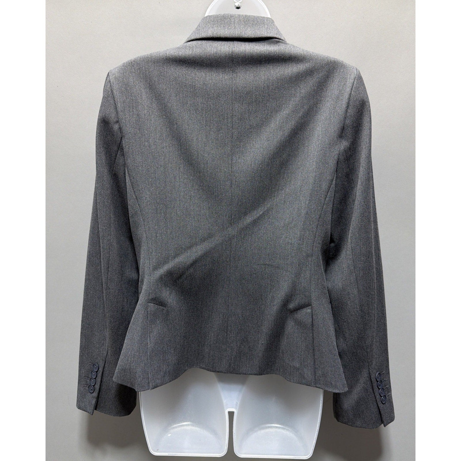 Express Women’s Gray One Button Blazer Jacket Size 8 Career Office Stretch