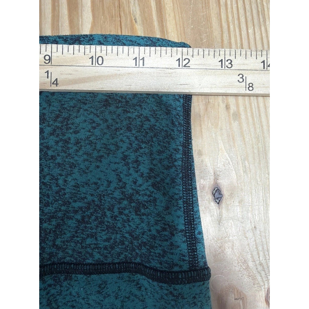 Lululemon Wunder Under Lux Green Speckled High Rise Leggings Size 6 23”