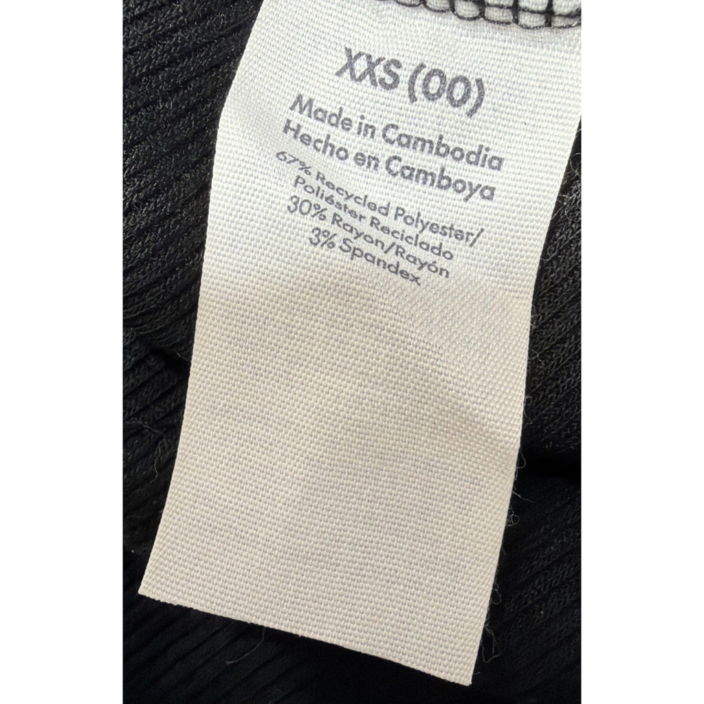 No Boundaries Scoop Midi Dress Shortsleeved NWT Black Womens XXS