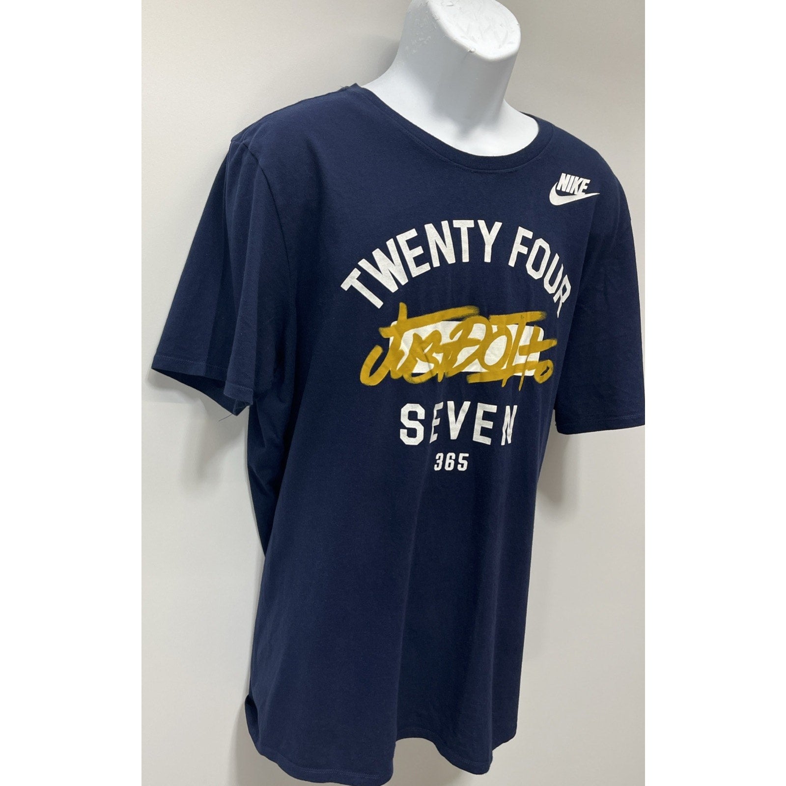 Nike Shirt Mens XL Blue 247 365 Just Do It Athletic Training Outdoors