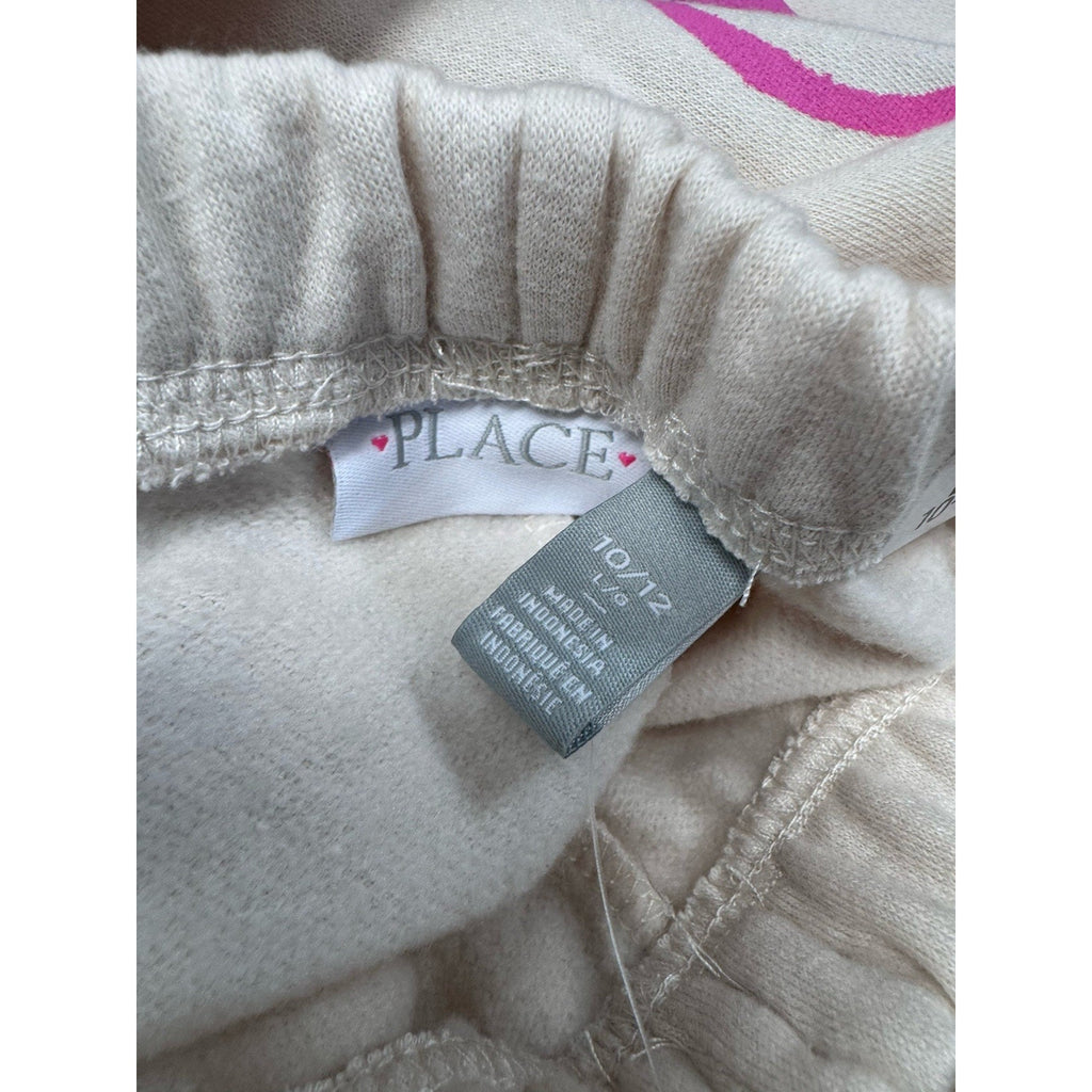 The Children’s Place Kids Girls Peace Love Pink Fleece Size Large 10/12 NWT