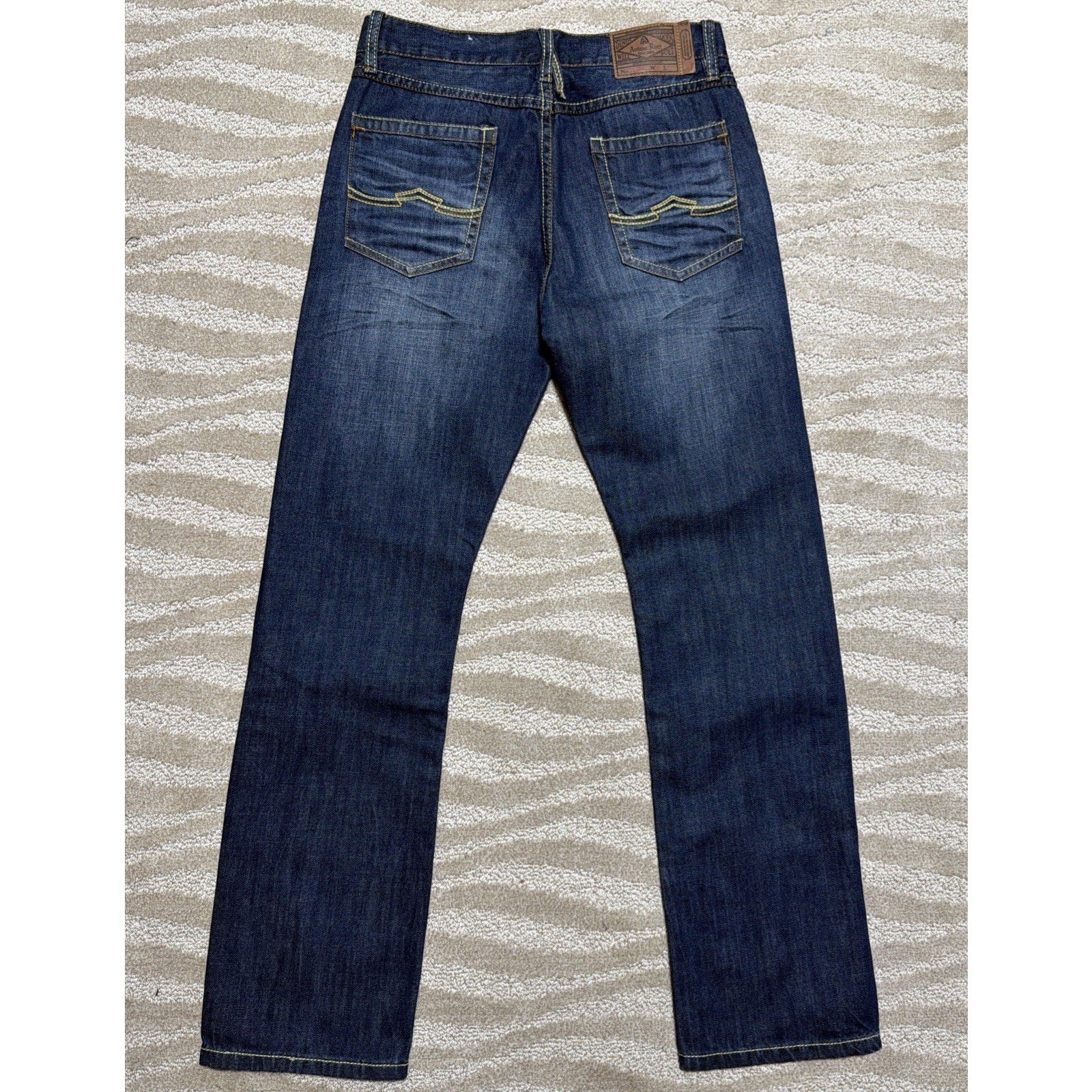 mens ANTIQUE RIVET Selvedge Bootcut jeans size 29x30 NWT!!