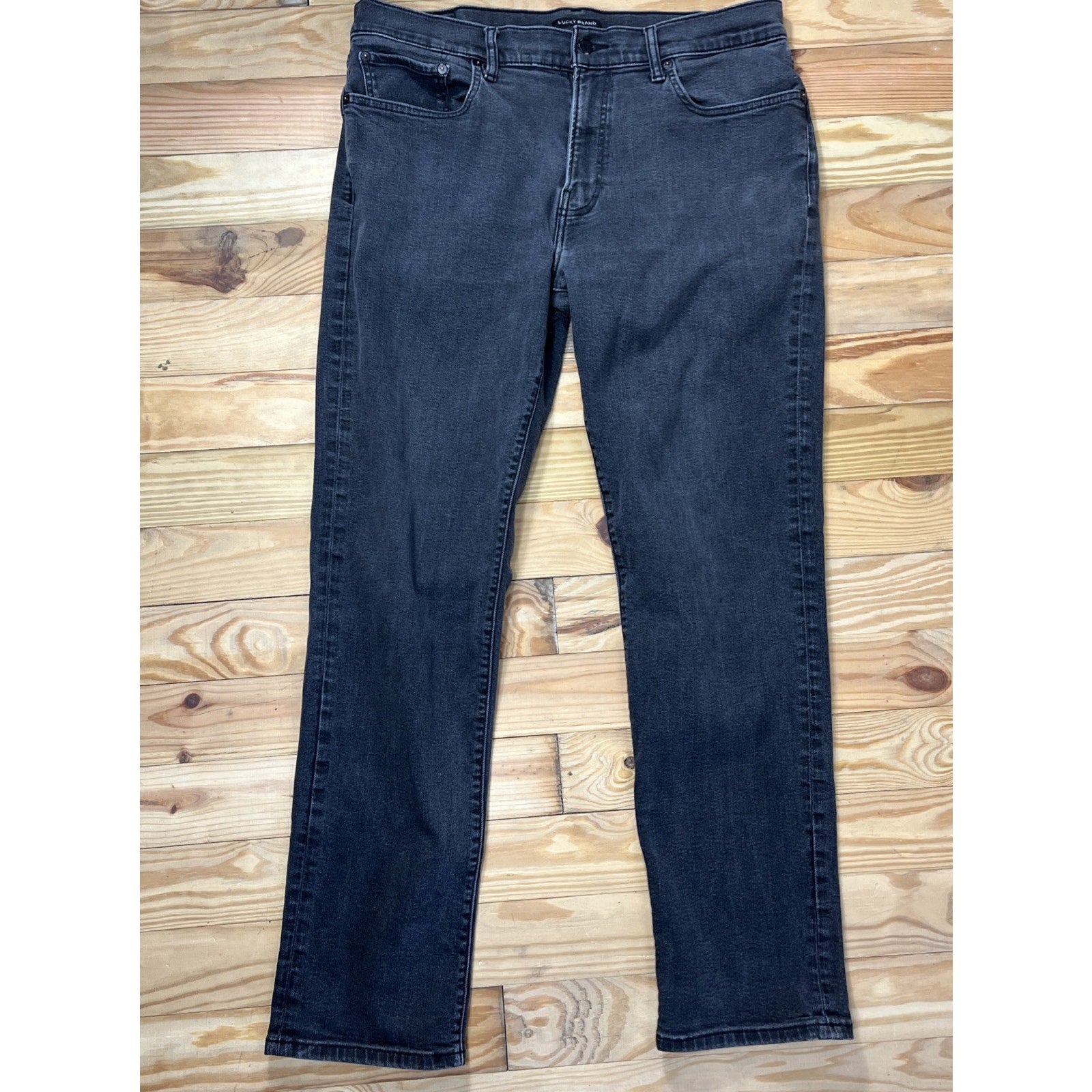 Lucky Brand 223 Straight Men’s 34x36 Black Jeans