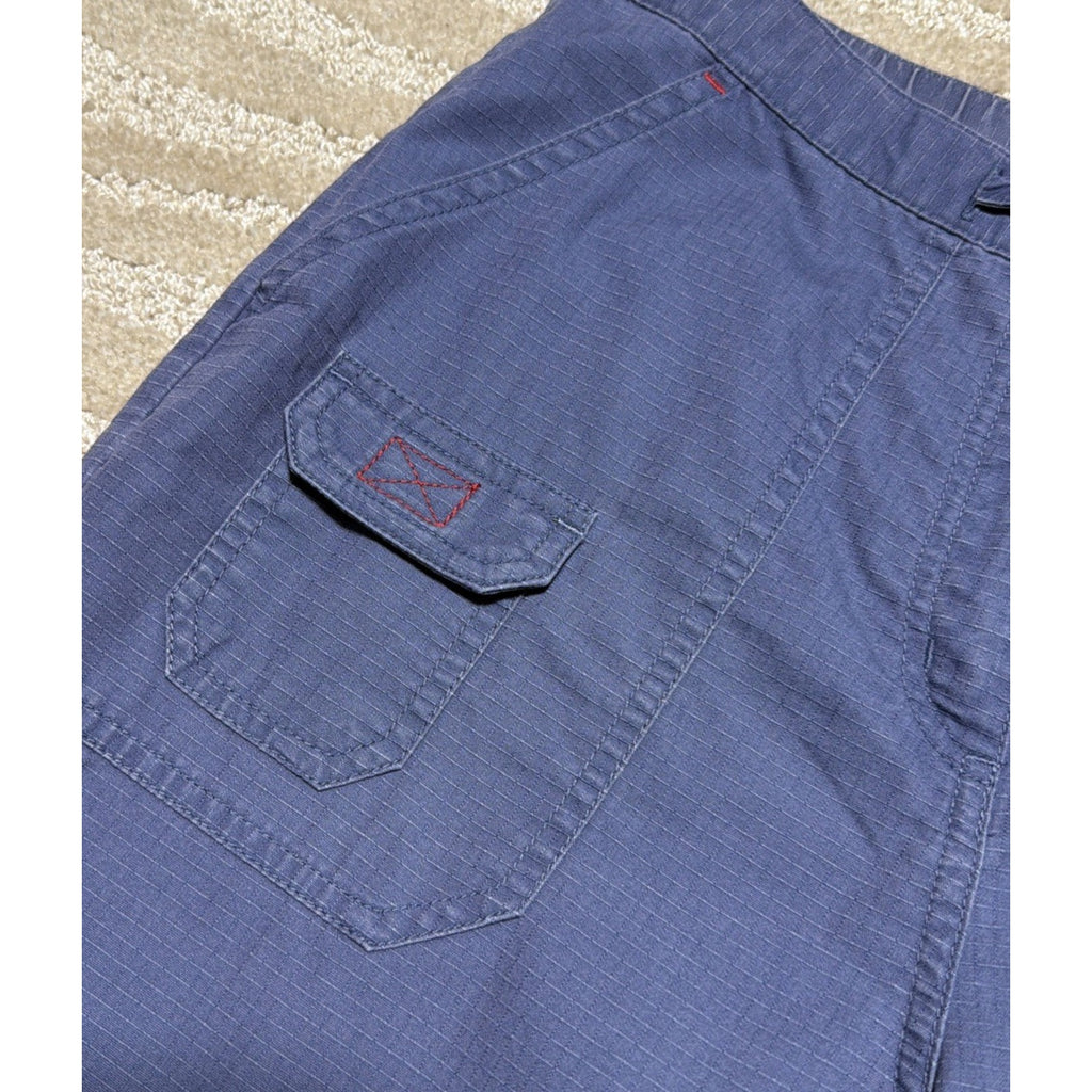 LL Bean Womens Size 8 Pet Blue High Rise Utility Hiking Outdoor Coolmax Pants