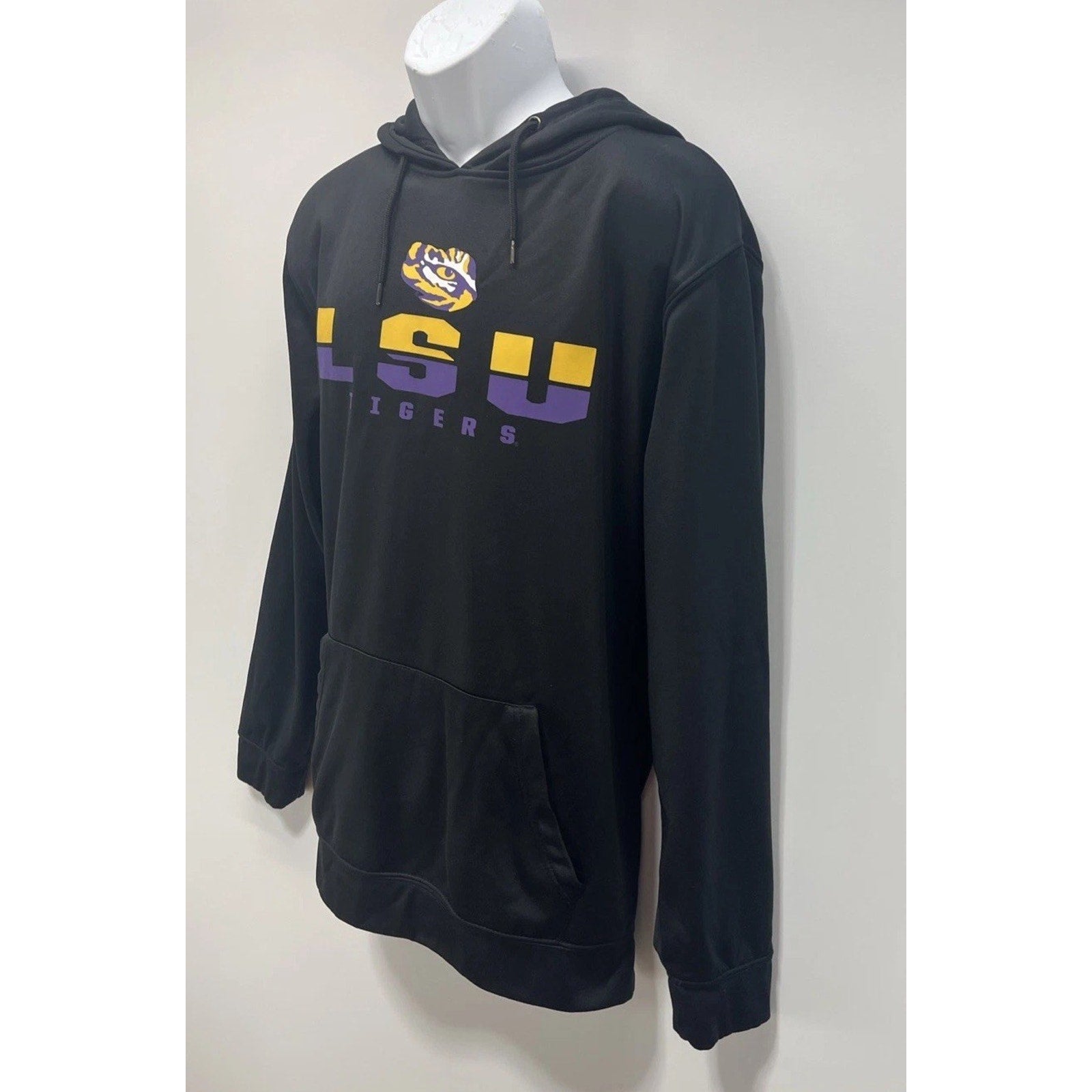 LSU Tigers Colosseum Eye Of The Tiger Logo Pullover Black XXL Excellent