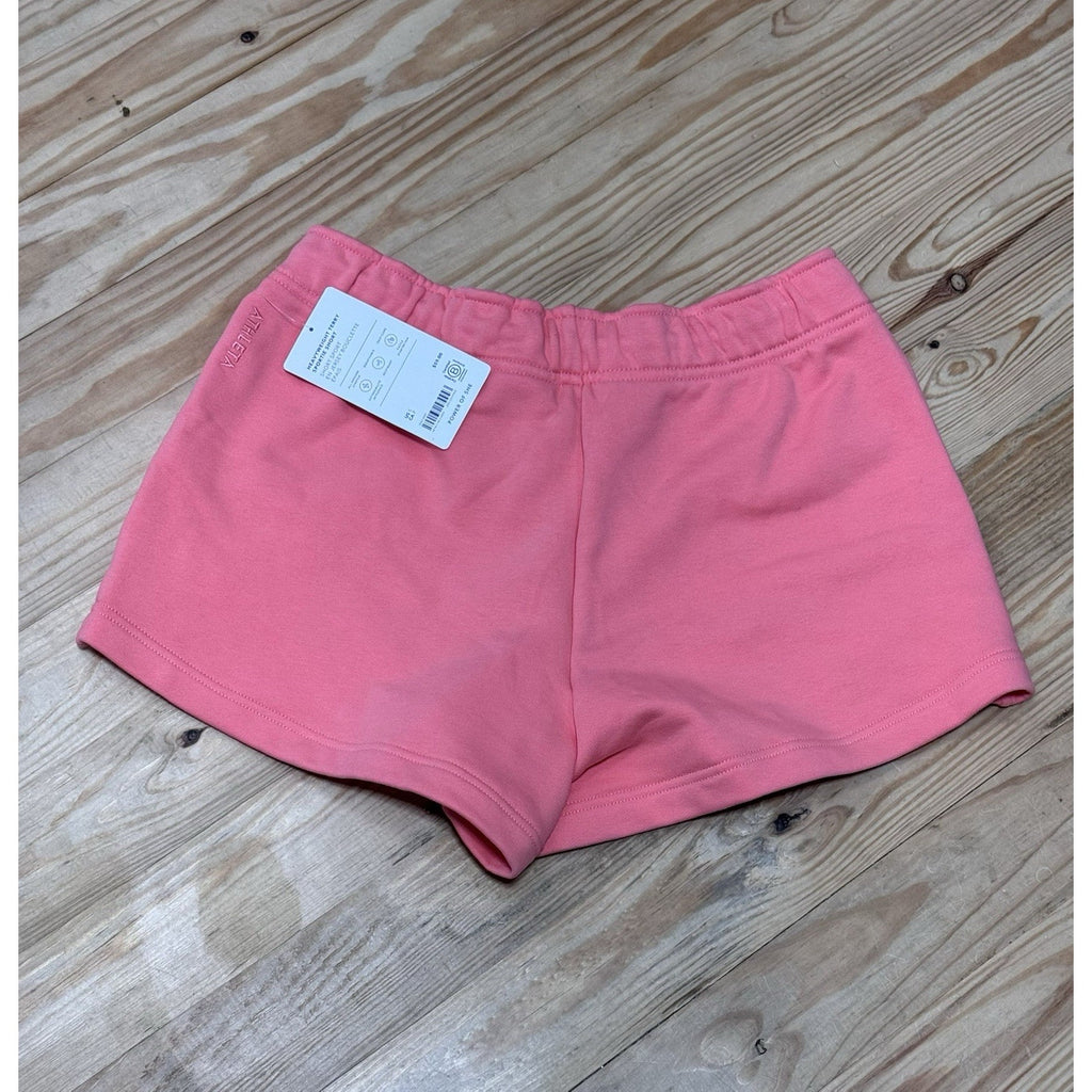 Athleta Terry Sportie Short Pink Heavyweight Women’s Size Small NWT