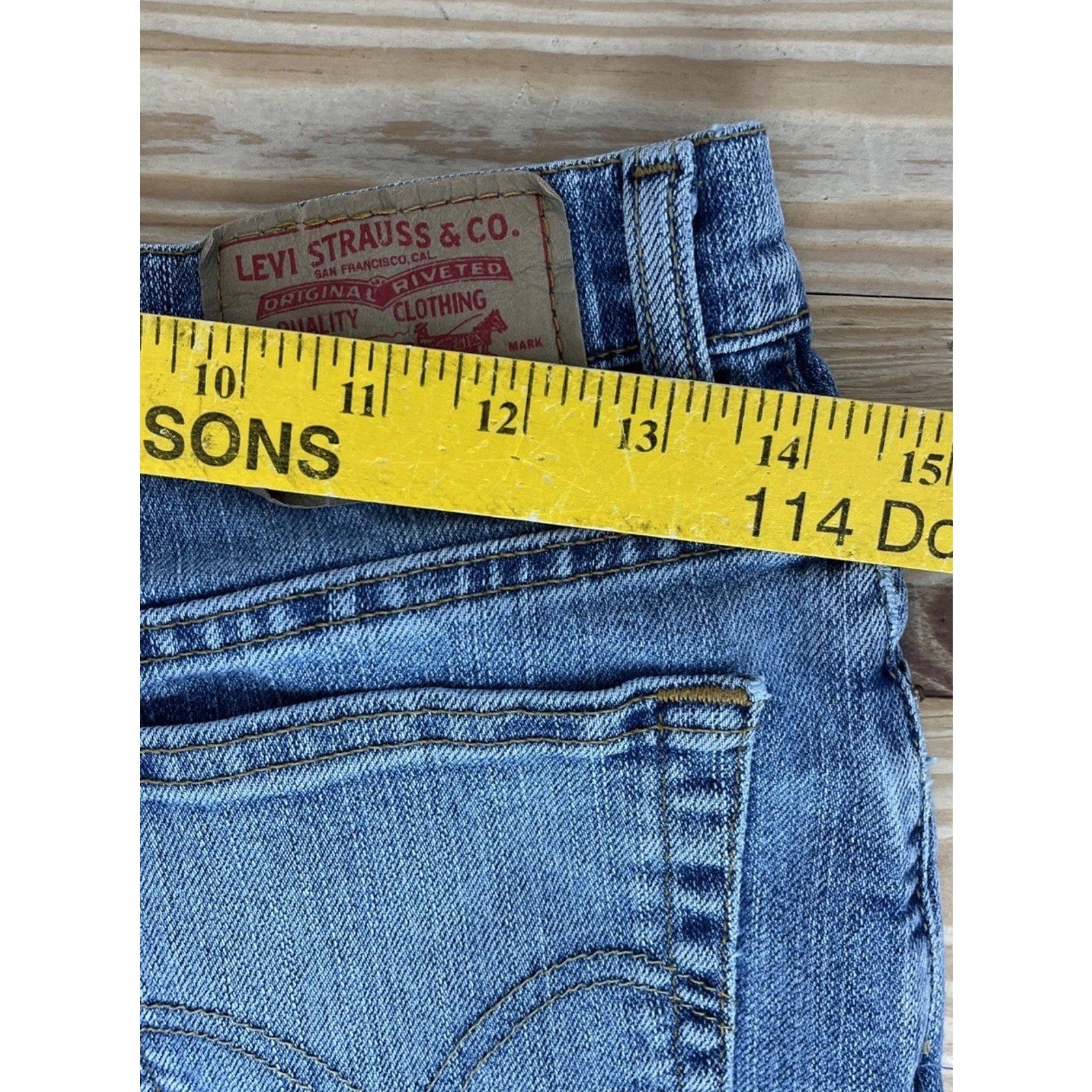 Vintage Y2K Levi's Women's 512 SLIM FIT Tapered Leg Stretch Denim Blue Jeans 10L