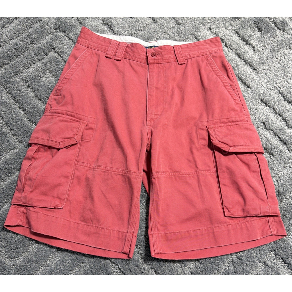 Polo Ralph Lauren Cargo Shorts Mens 31 Salmon Pink Classic Chino Outdoor Preppy