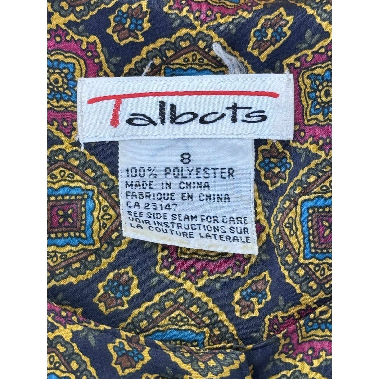 Vtg 90s Talbots Silky Satin Pleated Tailored Secretary Midi Day Dress Women’s 8