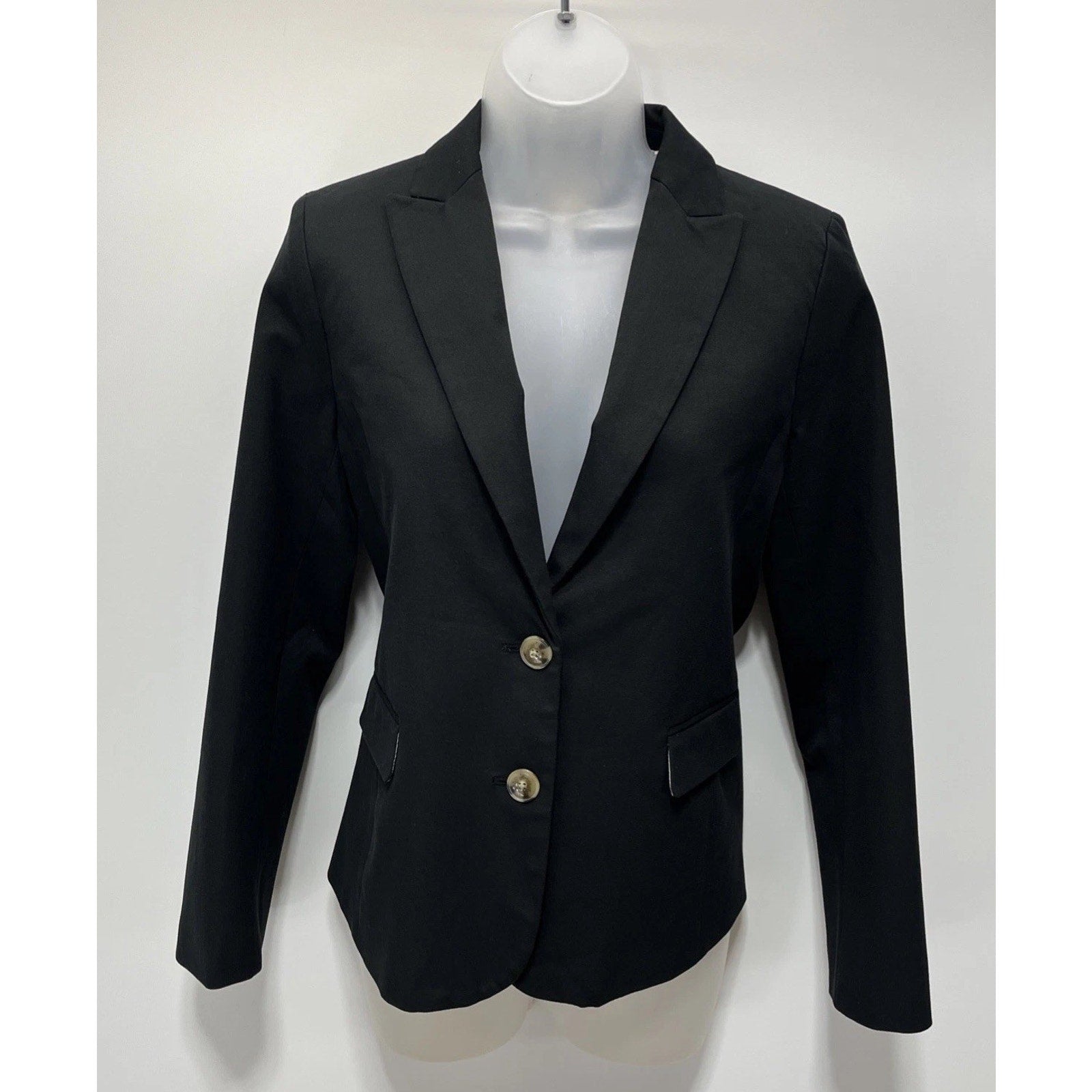 J. Crew Two Button Notch Collar Blazer Lined Pockets Women’s Size 4